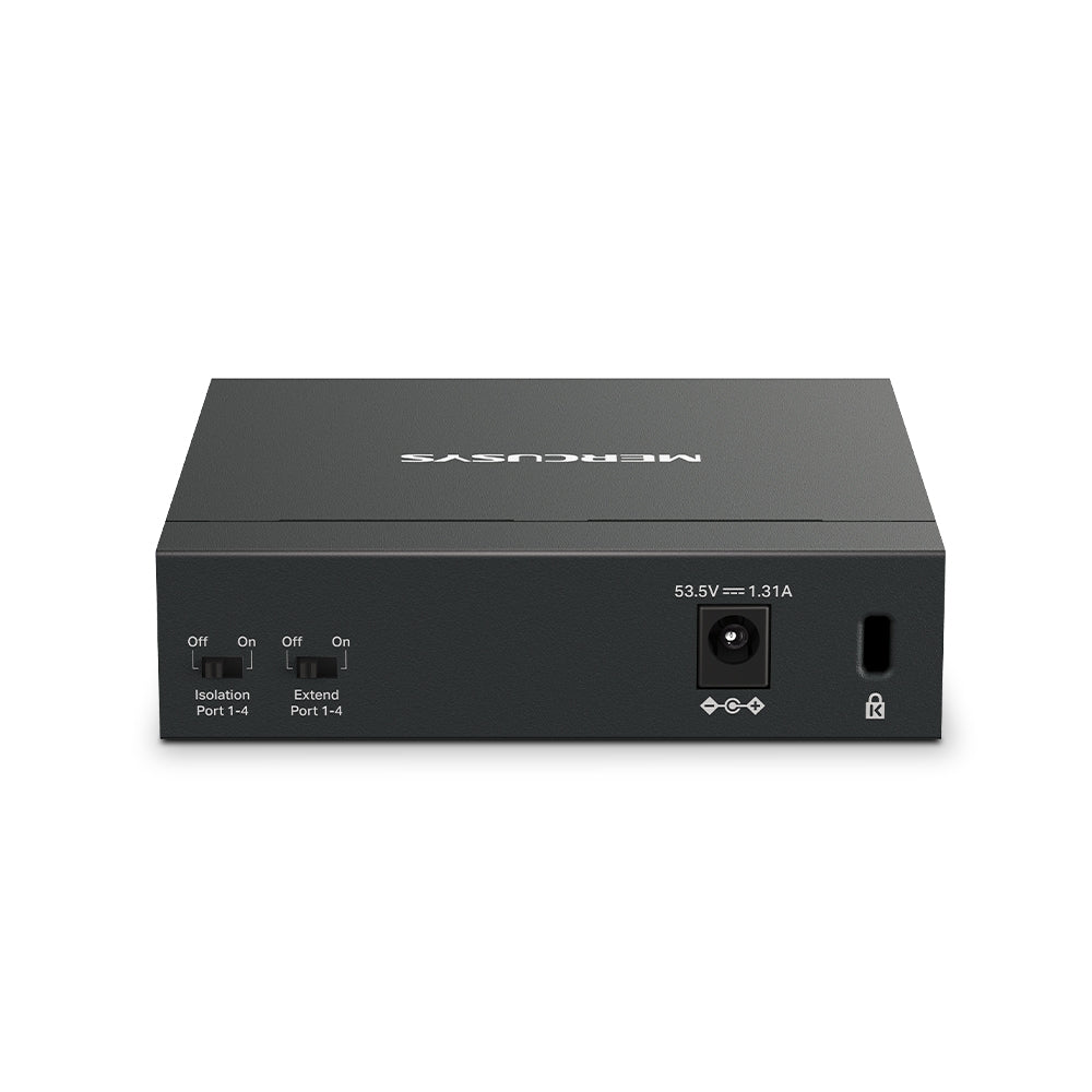 Mercusys MS105GP 5-Port Gigabit Desktop Switch with 4-Port PoE+ Mercusys MS105GP 5-Port Gigabit Desktop Switch with 4-Port PoE+